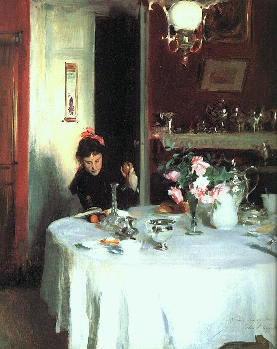 John Singer Sargent The Breakfast Table Sweden oil painting art